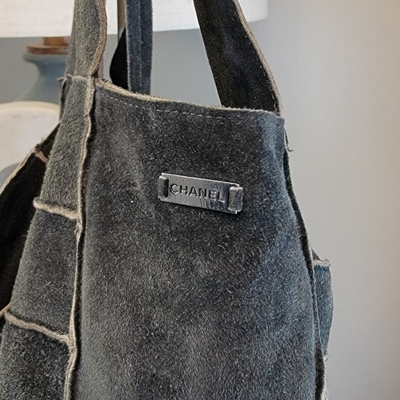 Chanel Patchwork Suede Shopper Tote - Picture 3 of 8